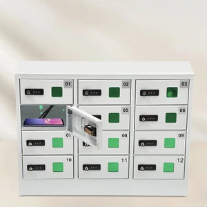 Handy Spind 12 Steckplätze Ladestation Zahlenschloss für iPad Aufbewahrung - Bild 1 von 22