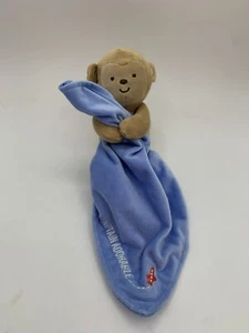 Carters Child of Mine Monkey Captain Security Blanket Lovey Rattle Blue Brown - Picture 1 of 5