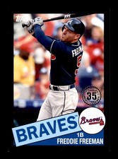 2020 Topps 1985 Topps Black #85TB-3 Freddie Freeman #/299 Atlanta Braves Card