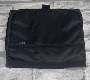 Zondervan Tri-Fold Organizer & Bible Cover-Zipper-Carrying Handle-Pockets Black - Picture 1 of 7