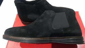 new Red Tape CORRAN Men's Suede SlipOn Casual Comfy Boots Black UK size 6 - Picture 1 of 8