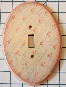 Wooden Pink Shabby Chic Pink Light Switch Cover Vintage - Picture 1 of 5