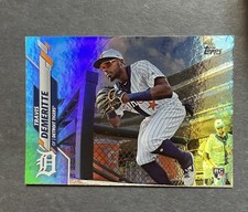 #57 Travis Demeritte Detroit Tigers Rookie Rainbow Foil 2020 Topps Series One