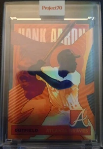 2021 Topps Project 70 Hank Aaron Artist Proof Braves 46/70 (Artist: Matt Taylor) - Bild 1 von 2