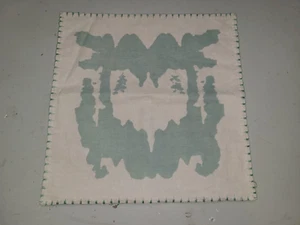 John Robshaw "Aqua Ink Blot" 20" Pillow Cover - Picture 1 of 5