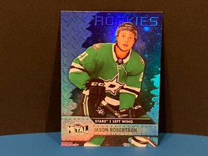 2020-21 Metal Universe Jason Robertson Rookie Blue Spectrum 101 Dallas Stars - Imagen 1 de 2