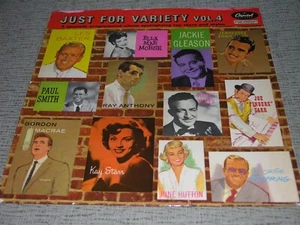 JUST FOR VARIETY (VG+) VOLUME 4 Ray Anthony + 11 More (EX) 1957 Capitol LP T947 - Picture 1 of 4