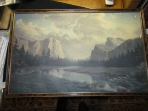 COPIA DINO MASSARONI SOBRE PAPEL MONTAÑA RÍO COLORES SUTILES 17 X 25" - Imagen 1 de 7