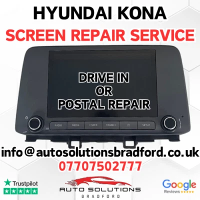 HYUNDAI KONA LCD DISPLAY TOUCH SCREEN REPAIR SERVICE MEDIA UNIT SAT NAV RADIO - Image 1 of 4