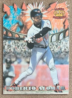Roberto Alomar 1997 Pacific Crown Collection Fireworks Die-Cuts #FW-1 Orioles - Image 1 of 2
