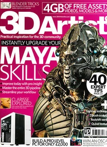 3D ARTIST #91 MAYA SKILLS Blender Tricks CLARISSE EXPLORED +4GB of FREEBIES @New - Imagen 1 de 3