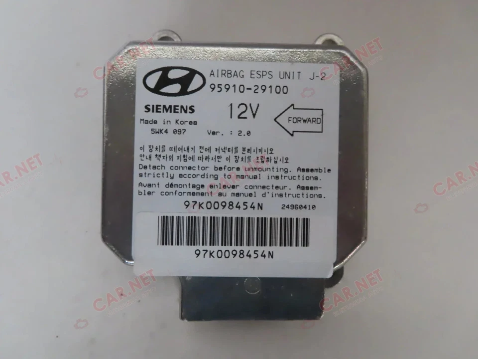 95910-29100 5WK4097 CENTRALINA SENSORE AIRBAG ESPS UNIT SRS HYUNDAI LANTRA II J2 - Immagine 1 di 4