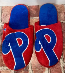Philadelphia Phillies Men's Colorblock Slide Slippers sz L 11 12 memory foam - Picture 1 of 4