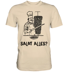 Döner Kebab | Salat Alles T-Shirt Lustiges Geschenk - Premium Shirt - Bild 1 von 3
