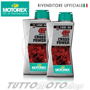 2 Litri olio motore MOTOREX CROSS POWER 4 Tempi 10W60 100% SINTETICO - Cross KTM - Foto 1 di 2