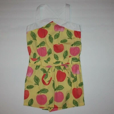 Mameluco Gymboree Preppy Melocotón con Cinturón para Niña Talla 6 Nuevo con Etiquetas Foto 1 de 3