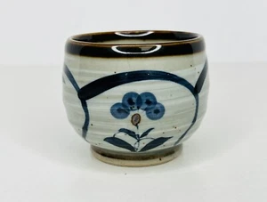 Vtg Otagiri Small Bowl Cup Stoneware Hand Crafted Painted Floral Japan 2.50"Tall - Picture 1 of 6