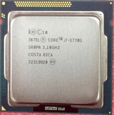 Intel Core i7-3770S SR0PN CPU 3.1GHz LGA1155 CM8063701211900 Socket H2 100% work - Image 1 of 2