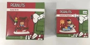 Department 56 Peanuts Village Collection- Lucy Is In & Peanuts Pageant - Picture 1 of 5