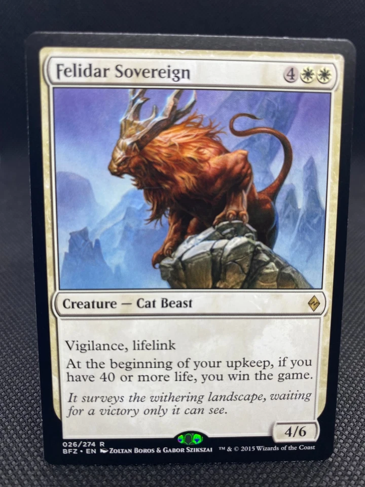 MTG Felidar Sovereign - Battle for Zendikar LP/Reg English - Image 1 of 1