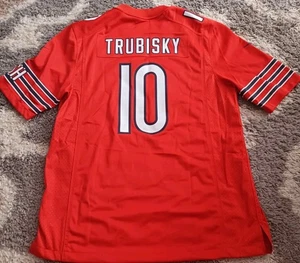 Hard To Find Nike NFL NWOT Football Orange Chicago Bears Trubisky Large Jersey - Picture 1 of 8