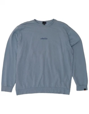 ELLESSE Hombre Sudadera Jersey 2XL Azul Algodón DP19 Foto 1 de 3