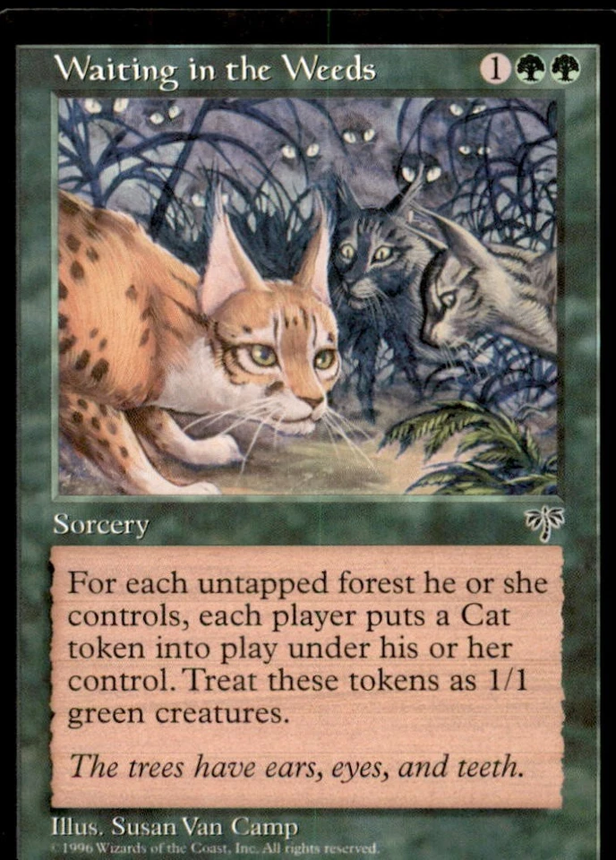 MTG Waiting in the Weeds LP Light Play Mirage [4843] - Image 1 of 1