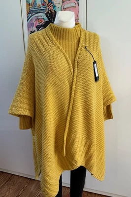 Iris von Arnim - 100 % Cashmere - Poncho Avery - gelb - Edel - Neuwertig - - Bild 1 von 4