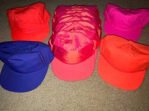 De Colección Lote De 12 Gorra Gorra Gorra Snapback Neón En Blanco Rara Años 90 Docena - Imagen 1 de 7