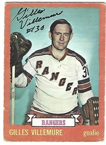 RARE 1973 OPC #119 GILLES VILLEMURE AUTOGRAPHED CARD !!!!! - Picture 1 of 1