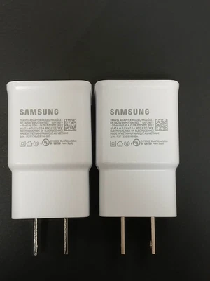 Genuine Samsung Adaptive Fast Charging Travel/Wall Charger EP-TA200 (2pcs) - Image 1 of 4