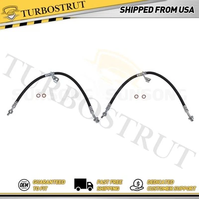 2PCS Sunsong Front Brake Hydraulic Hose fits 2015 2016 Kia Soul EV - Image 1 of 4