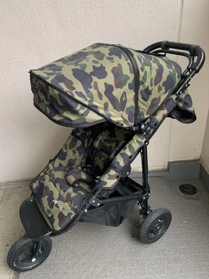 A BATHING APE BAPE KIDS Stroller ABC CAMO Green Used - Image 1 of 4