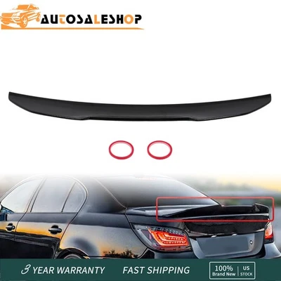 For 2004-10 BMW 5-Series E60 525i 528i 530i Gloss Black PSM Style Trunk Spoiler Foto 1 de 4