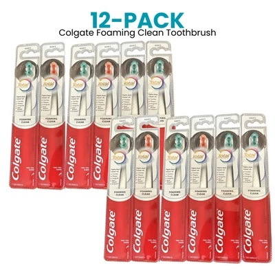 Colgate Total Active Prevention Foaming Clean Toothbrush, Adult, Soft Bristles - Image 1 of 2