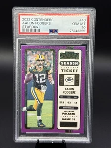 Aaron Rodgers 2022 Panini NFL Contenders #40 "Stardust" SSP - PSA 10 - GEM MINT - Bild 1 von 2
