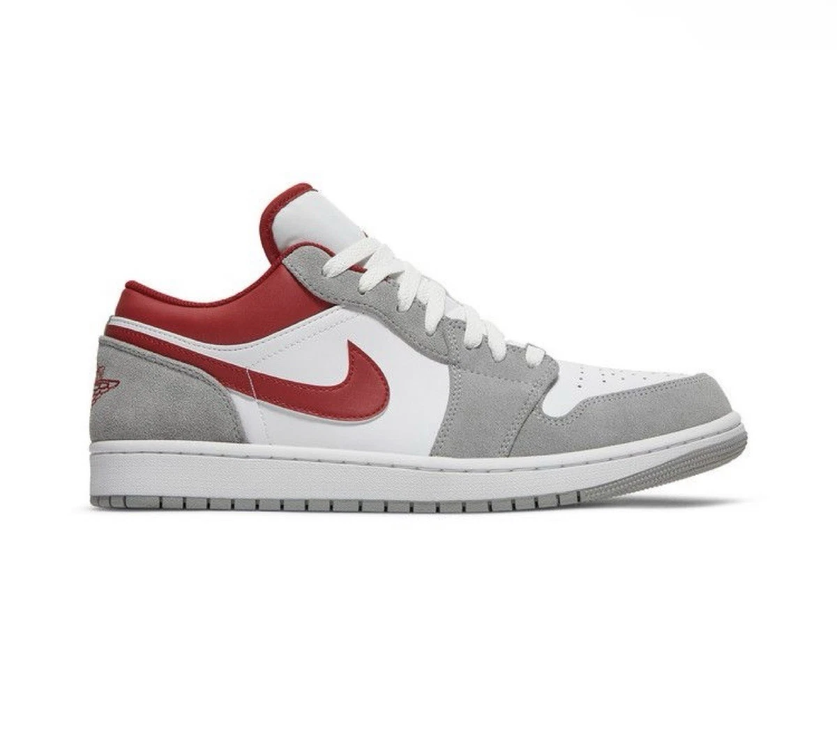 Jordan 1 SE Low Light Smoke Grey Gym Red for Sale | Authenticity