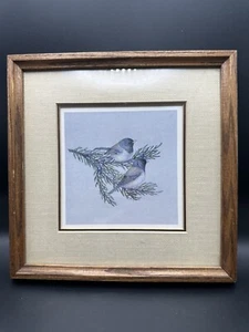 Vintage Numbered Print Framed Shirley Johnson Montana Artist Midwestern Bird - Picture 1 of 9