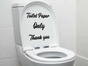 SOLO PEGATINAS TAPA CALCOMANÍAS ASIENTO VINILO DECORACIÓN BAÑO DE PAPEL HIGIÉNICO - Imagen 1 de 2