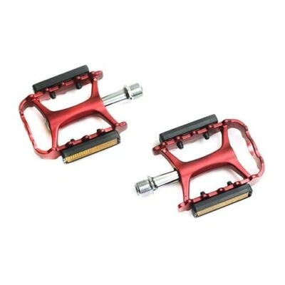 Wellgo M111 Alu Sealed Bearing 9/16" Pedal Road MTB Ultralight Bike -Black/Red - Image 1 of 3