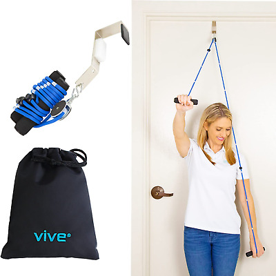 Vive Shoulder Pulley - Over Door Physiotherapy Rehab Rope Exerciser For Rotator • 14.88£