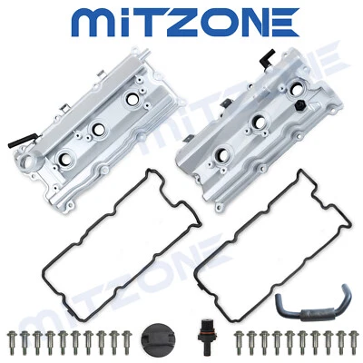 2x Upgrade Aluminum Valve Cover Kit for 2003-07 Infiniti G35 Nissan 350Z VQ35DE - Image 1 of 4