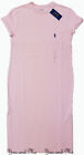 POLO RALPH LAUREN Women Cotton Jersey Short Sleeve Tee Dress Pink S Small NWT