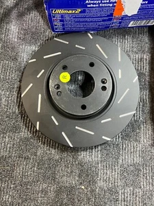 Pair of EBC Brakes Slotted Rotor Black 5 Lug 82501000004080309 - Picture 1 of 8