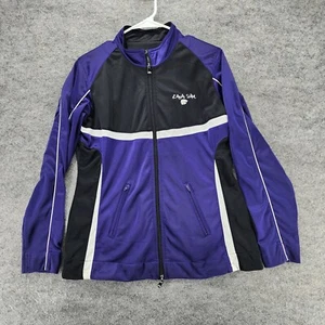 Kansas State Wildcats Jacket Womens Large GTM Sportswear Full Zip Purple - Picture 1 of 10