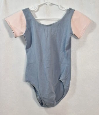 Leotardo Leo's Talla 14 Rosa y Azul Vintage Niña Foto 1 de 4