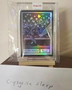 RAINBOW 2021 Topps Project 70 #77 Mickey Mantle By Joshua Vides #44/70 - Picture 1 of 6