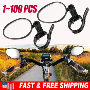 Bike Mirror Rotaty Round MTB Road Handlebar Bicycle Rear View Glass Cycling USA - Picture 1 of 12