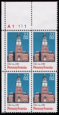 U.S. 2337 MNH VF Plate Block A11111 UL - Image 1 of 3