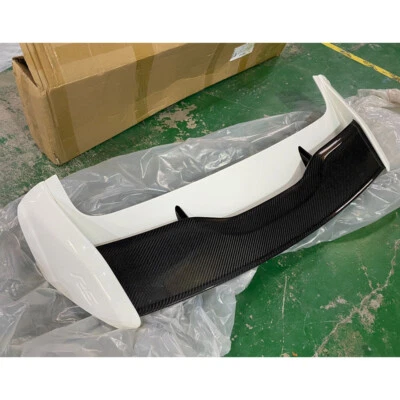 Unpainted + Carbon RS Rear Trunk Tail Spoiler For Ford Focus MK3 MK3.5 Hatchback Foto 1 de 4